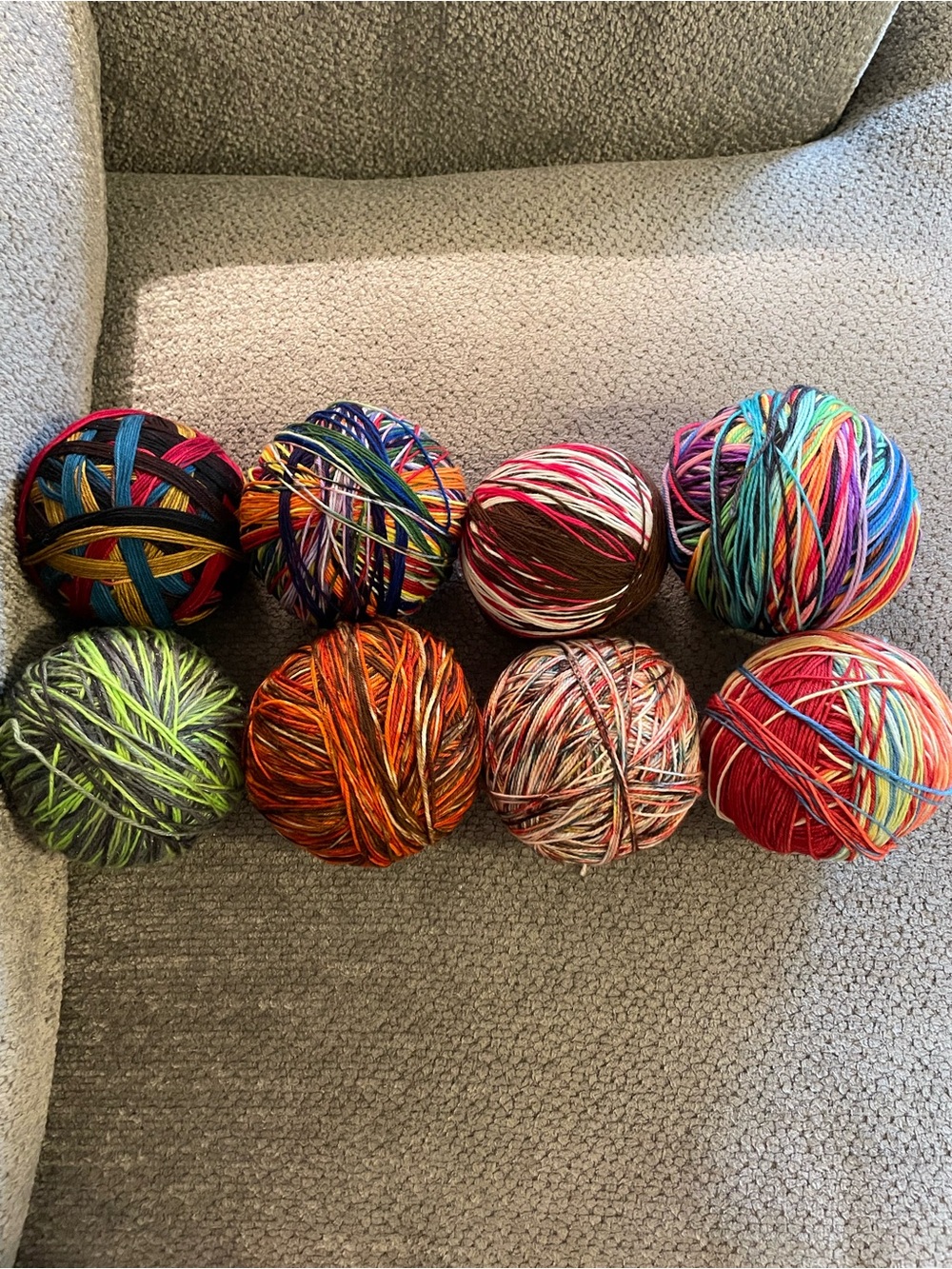 Superwash Merino Wool & Nylon Fingering Weight Yarn 8 Spools Included